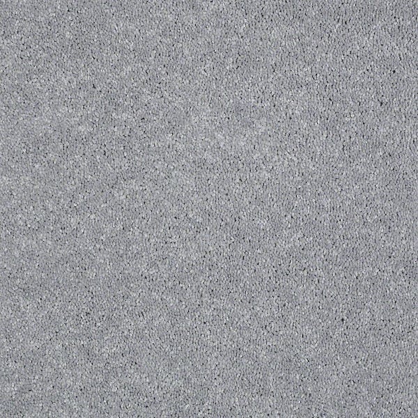 Brave Soul I - Cinder - Gray 15 ft. 34.7 oz. Polyester Texture Installed Carpet