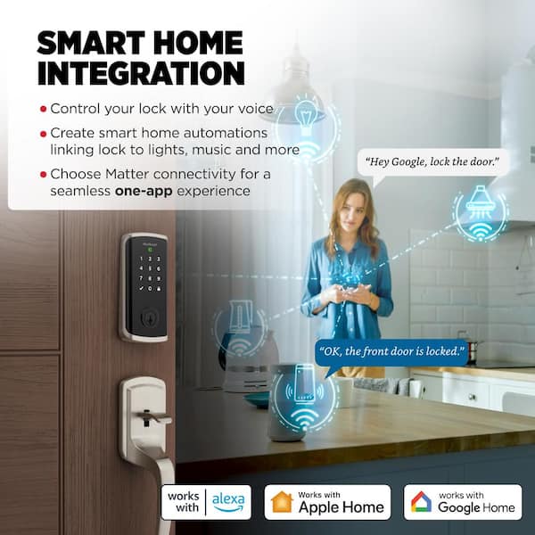 Kwikset HALO Select Satin Nickel Wi-Fi Electronic Smart Lock