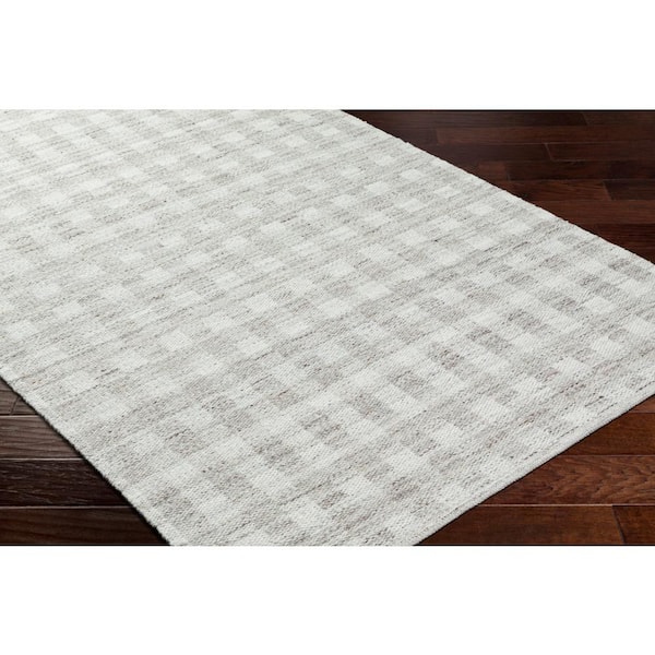 Mardin Gray Checkered 8 ft. x 10 ft. Indoor Area Rug