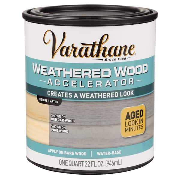 Varathane 1 Qt. Weathered Gray Semi-Transparent Wood Interior Gel Stain (2-Pack)