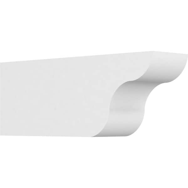 Ekena Millwork 4 in. x 6 in. x 16 in. Standard Carmel Architectural Grade PVC Rafter Tail Brace