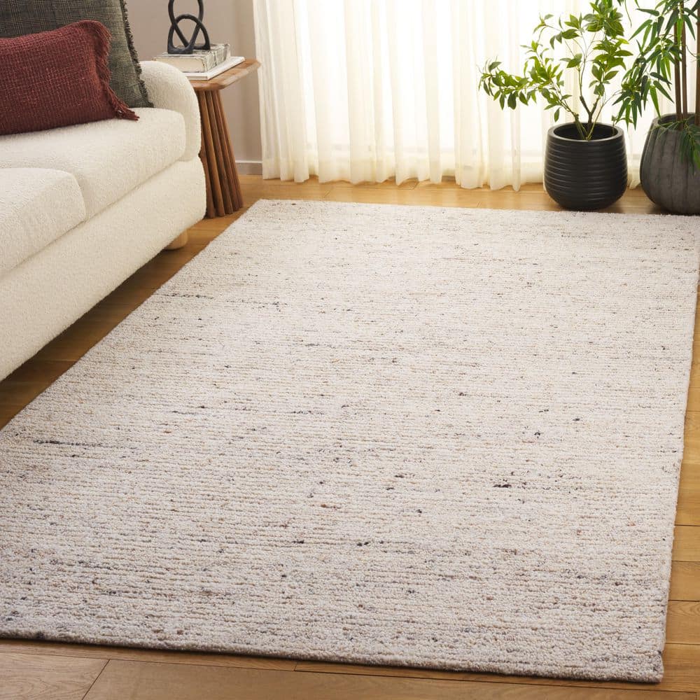 Earthly 4 ft. x 6 ft. Light Beige Flecked Solid Area Rug price history on PriceWatchPro