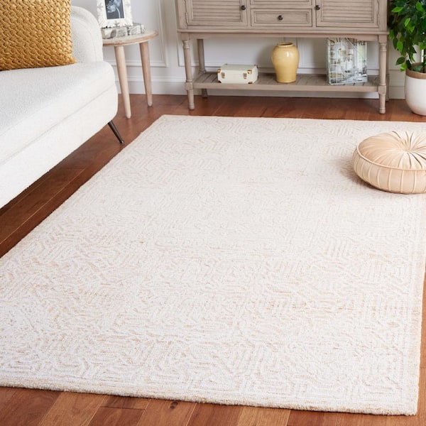 Ebony Gold/Ivory 4 ft. x 6 ft. Geometric Area Rug