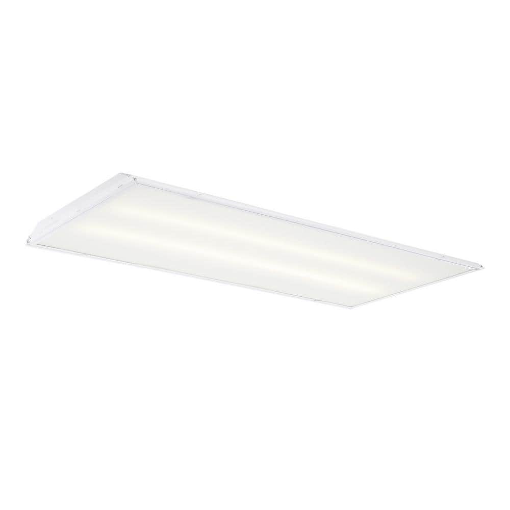 1-Pack 2 ft. x 4 ft. 128-Watt Equivalent Integrated LED White Prismatic Len