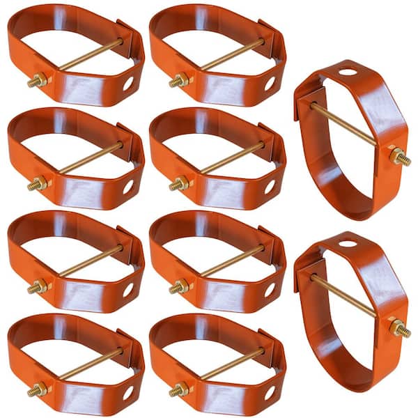 PLUMBFLEX 1 in. Clevis Hanger for Vertical Pipe Support in Copper Epoxy Coated Steel (10-Pack)