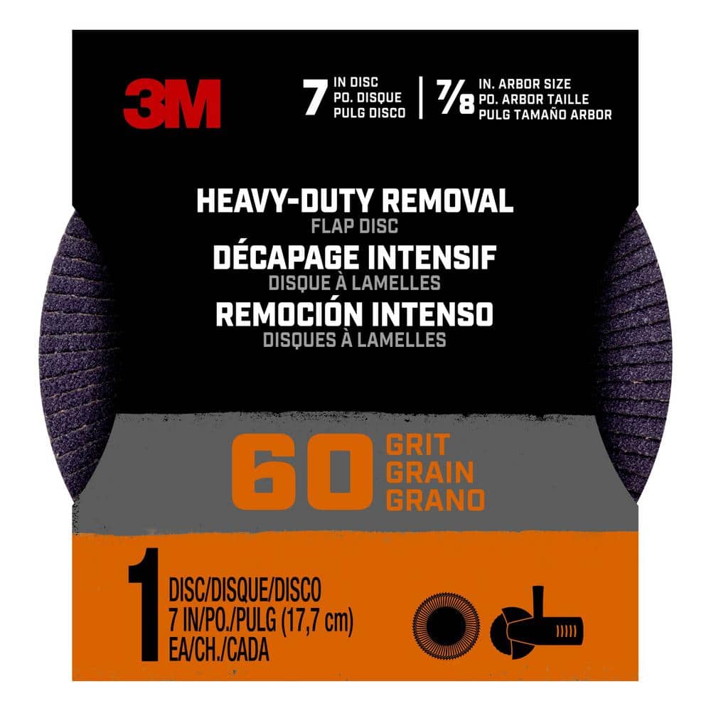 7 in. 60-Grit Heavy-Duty Removal Flap Disc (1-Pack)