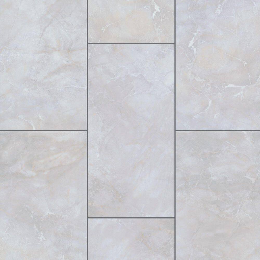 Silverbow Quartzite 12 Mil x 12 in. W x 24 in. L Click Lock Polished Waterproof Vinyl Tile Flooring (20 sq. ft. /Case) price history on PriceWatchPro