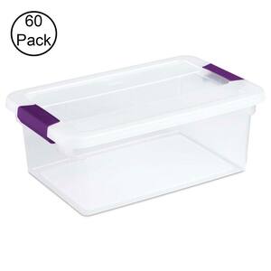 17531712 15-Qt. ClearView Latch Box Storage Tote Container (60 Pack)