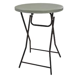 32 in. (81 cm) Round Folding Bar Table - Gray