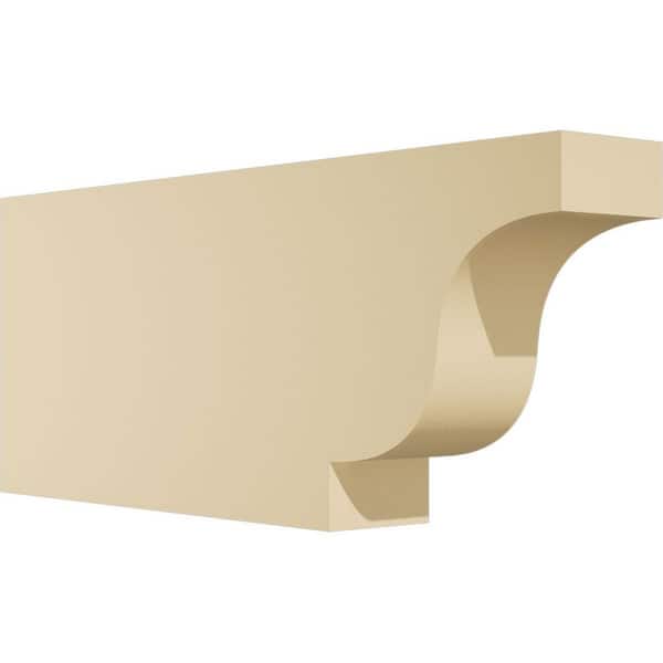 Ekena Millwork Standard Newport 3 in. W x 8 in. H x 20 in. D Signature Urethane Rafter Tail Outlooker