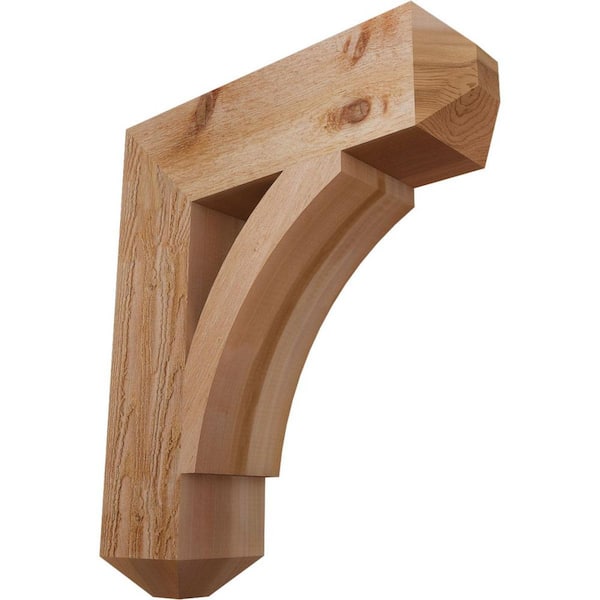 Ekena Millwork 6 in. x 26 in. x 22 in. Western Red Cedar Thorton Craftsman Rough Sawn Bracket