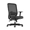 HON Exposure Task Mesh High-Back Computer Chair with Leather Seat for  Office Desk, Black (HVL721)