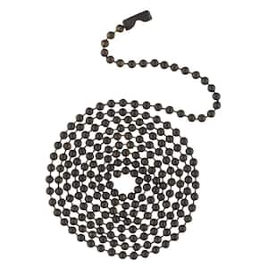 3 ft. Oil Rubbed Bronze Beaded Chain with Connector