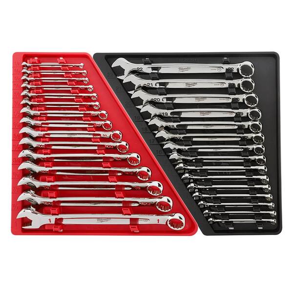 Buy Combination SAE and Metric Wrench Mechanics Tool Set 30-Piece ...