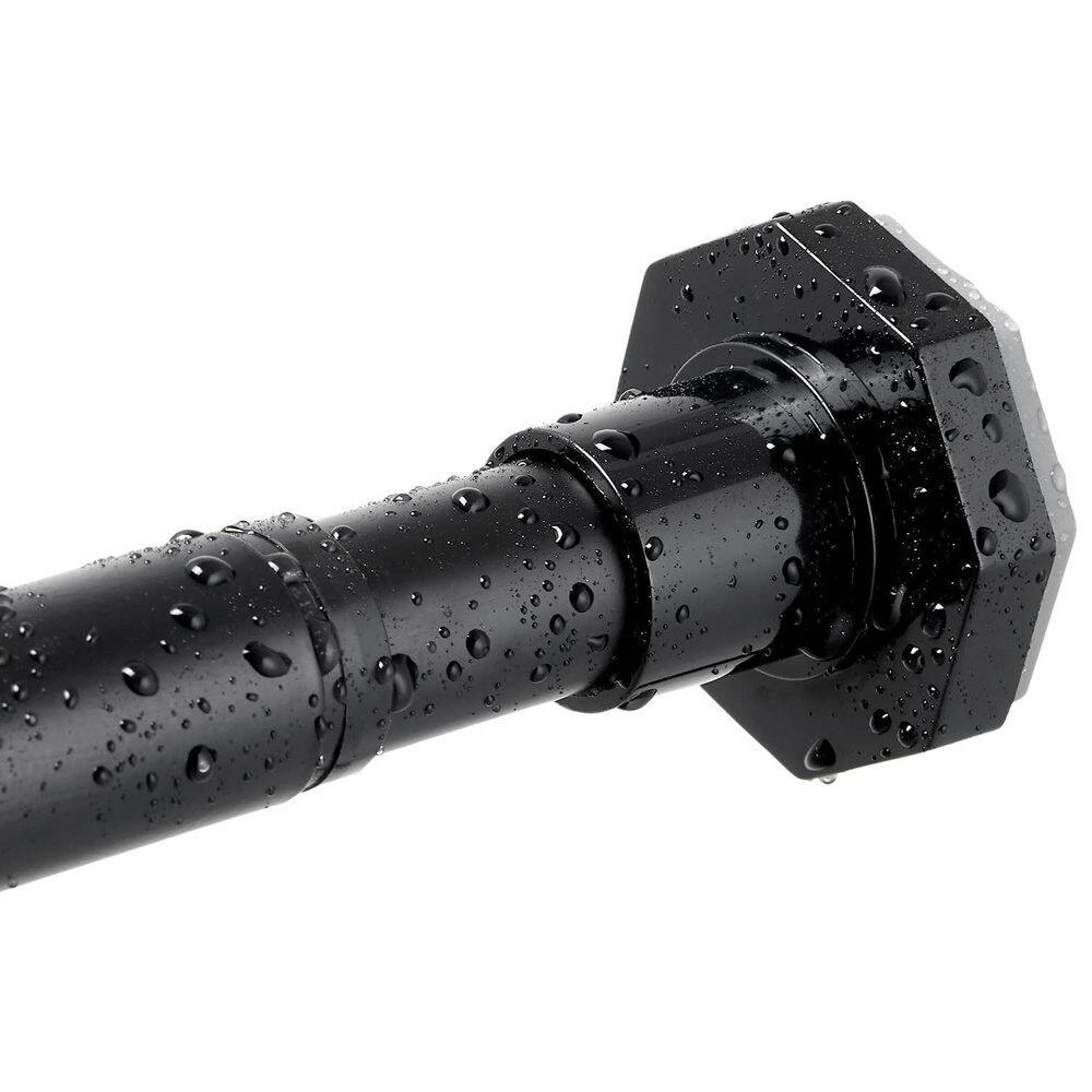 29 to 85 in. Heavy Duty Adjustable Spring Tension Shower Curtain Rod with Non-Slip End Caps for Bathroom in Black price history on PriceWatchPro