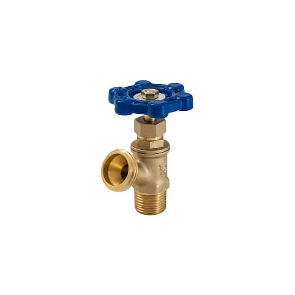 1/2 in. x 3/4 in. MPT x MHT Brass Boiler Drain Valve