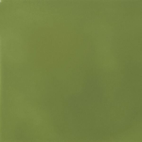 Solistone Hand-Painted Nopal Green 6 in. x 6 in. Glazed Ceramic Wall Tile (2.5 sq. ft. / case)