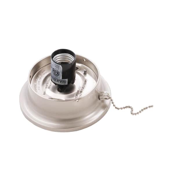 Commercial Electric Brushed Nickel DIY Make-a-Lamp Bottle Adaptor Kit  804854 - The Home Depot