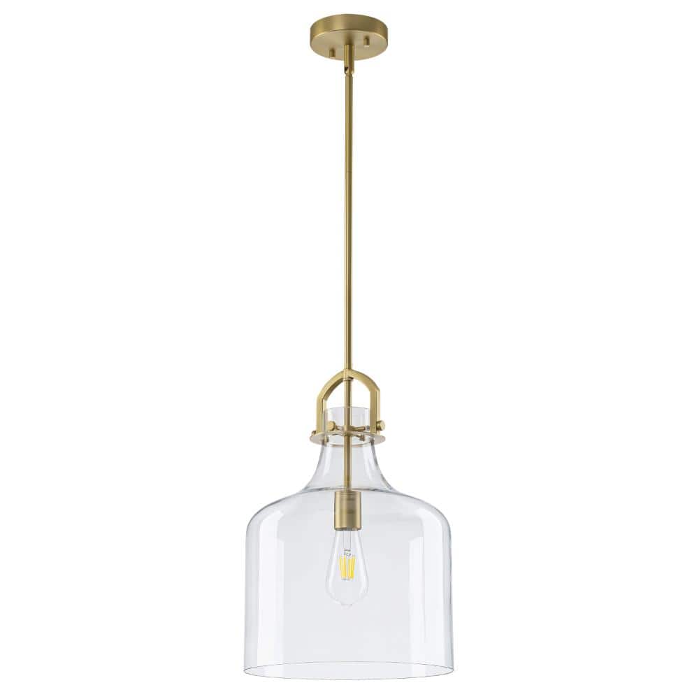 11.8 in. 1-Light Modern Hammered Glass Bell Pendant Light, Transitional Gold Entryway Light Fixture price history on PriceWatchPro