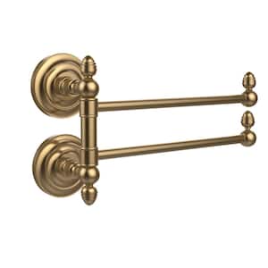 Que New Collection 2 Swing Arm Towel Rail in Brushed Bronze