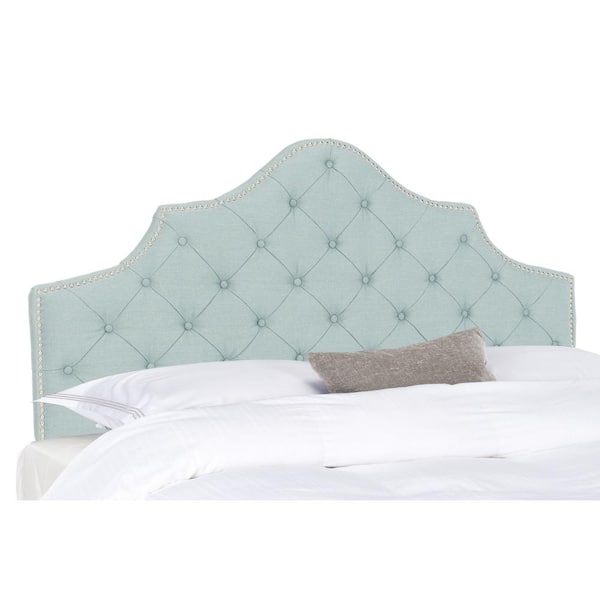 SAFAVIEH Arebelle Blue Queen Upholstered Headboard