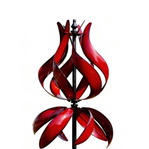 87 in. Red Metal Wind Spinner