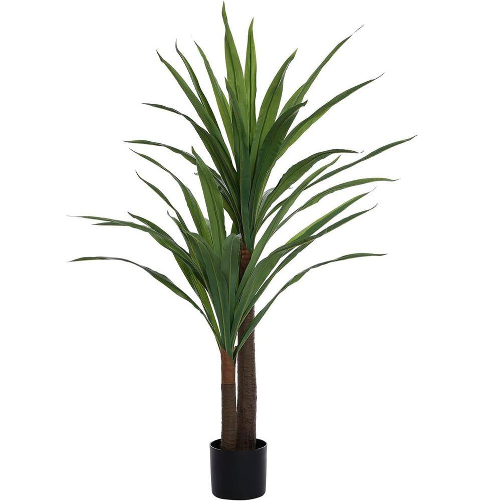 Cesicia 4 ft. Artificial Silk Palm Tree in Pot for Home Office or Porch