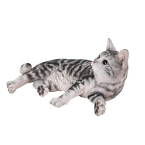 American Shorthair Cat Lying Down Statue