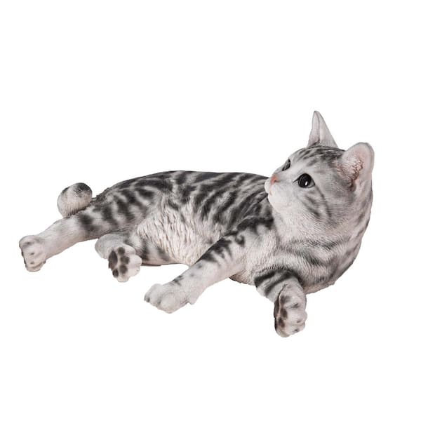 HI-LINE GIFT LTD. American Shorthair Cat Lying Down Statue