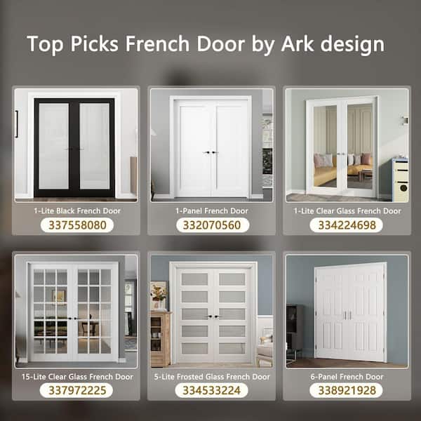 ARK DESIGN 60 in. x 80 in. Universal 6-Panel Solid Core Unfinished