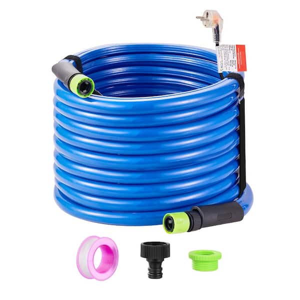 SKYSHALO 50 ft. Heated Water Hose for RV-Self-Regulating, Antifreeze to-45°F, BPA-Free, 5/8 in. I. D., 3/4 in. GHT Adapter