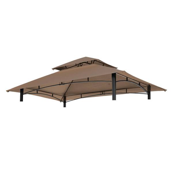 8 ft. x 5 ft. Outdoor Grill Gazebo Canopy Replacement Gazebo Roof ...