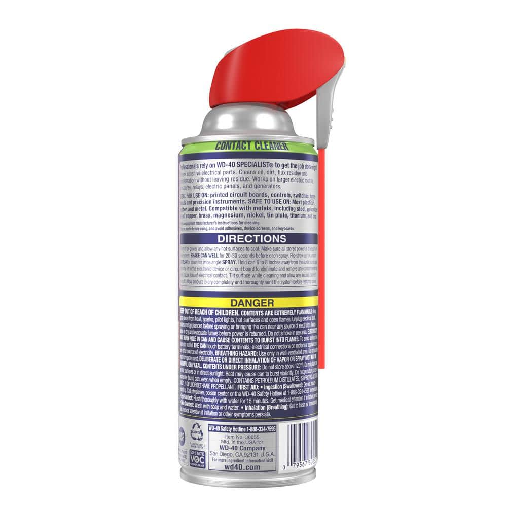 WD-40 Specialist Quick-Drying Contact Cleaner Spray, 11 oz