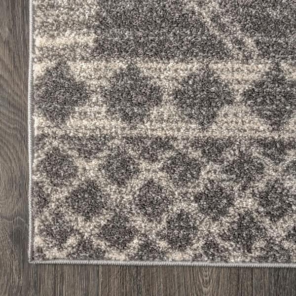 9 ft. x 12 ft. Gray/Cream Amir Moroccan Beni Souk Area Rug