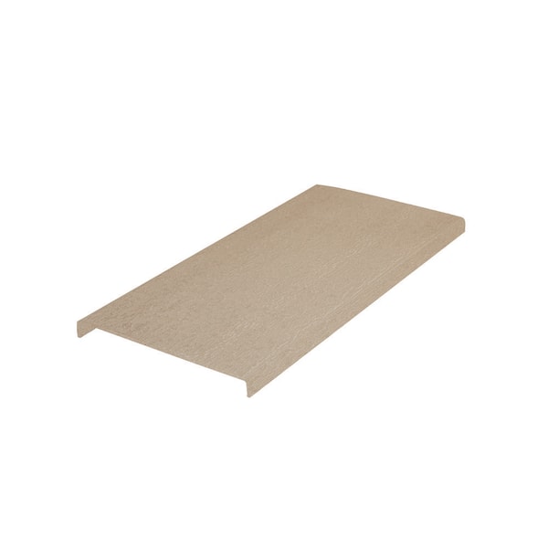 Deck-Top 8 ft. x 1/2 in. x 5-1/2 in. Beachwood Sand PVC Decking Board Covers for Composite and Wood Patio Decks (10-Pack)