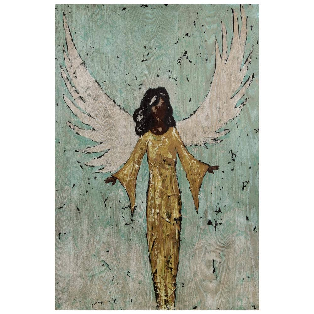 Earthly Angel II 24" x 36" Hand-Finished Ash Wood Wall Art