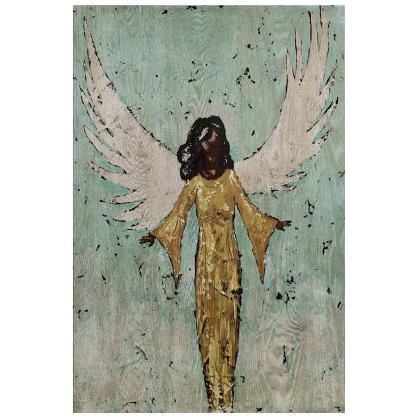 Empire Art Direct "Earthly Angel II" Fine Giclee Printed Directly on Hand Finished Ash Wood Wall Art
