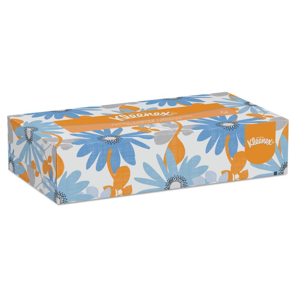 Kleenex 2 Ply White Pop Up Box Facial Tissue 100 Per Box 36 Boxes Per Carton Kcc The Home Depot