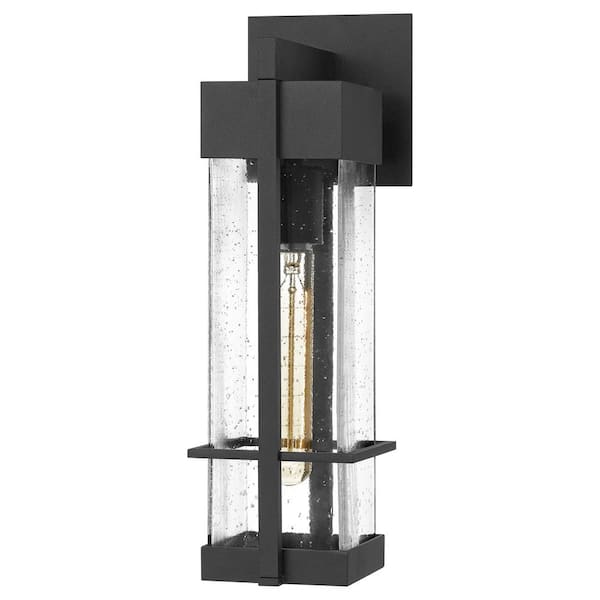 Quoizel Wynn 1-Light Earth Black Outdoor Wall Lantern Sconce