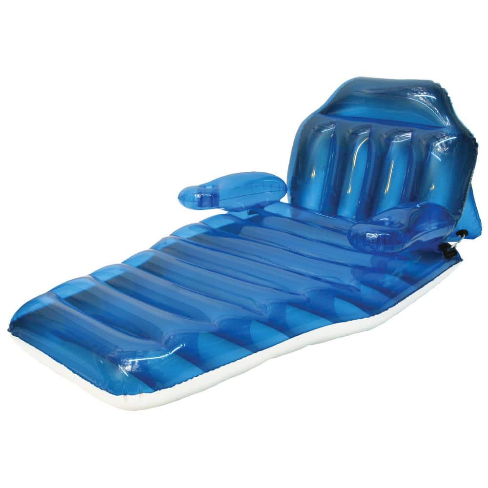 Poolmaster Vinyl Adjustable Chaise Home - Floating Pool The Depot Lounge 85687 Swimming Float