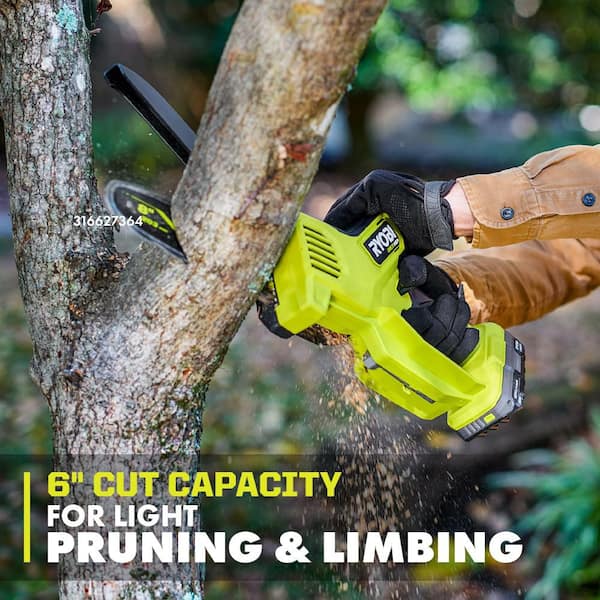 RYOBI ONE+ HP 18V Brushless 8 in. Battery Compact Pruning Mini