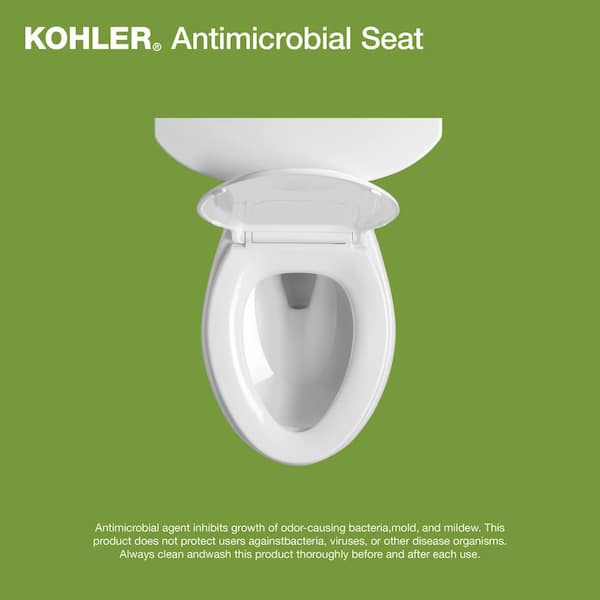 KOHLER Border Elongated Closed Front Toilet Seat in Biscuit