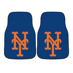 New York Mets 17 in. x 27 in. 2-Piece Front Nylon Carpet Car Floor Mat Set