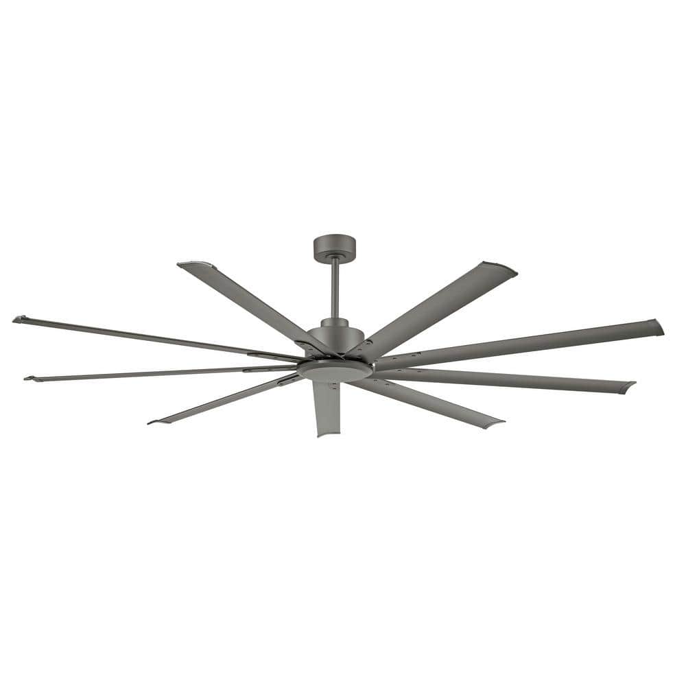 Wingbo WINGBO 84 in. 9-Blades Indoor Ceiling Fan in Charcoal Gray with Remote ...