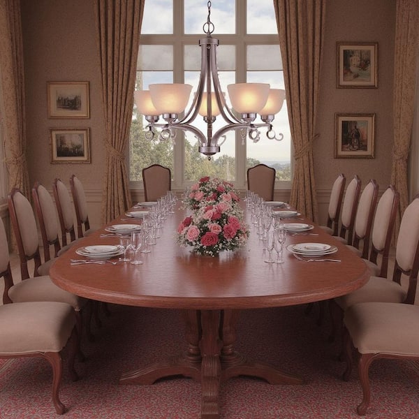 Paradox 5-Light Brushed Nickel Chandelier