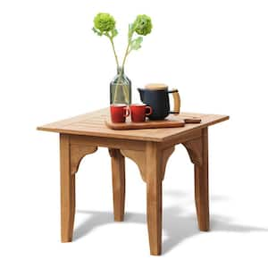 Caterina Natural Teak Wood Outdoor Side Table