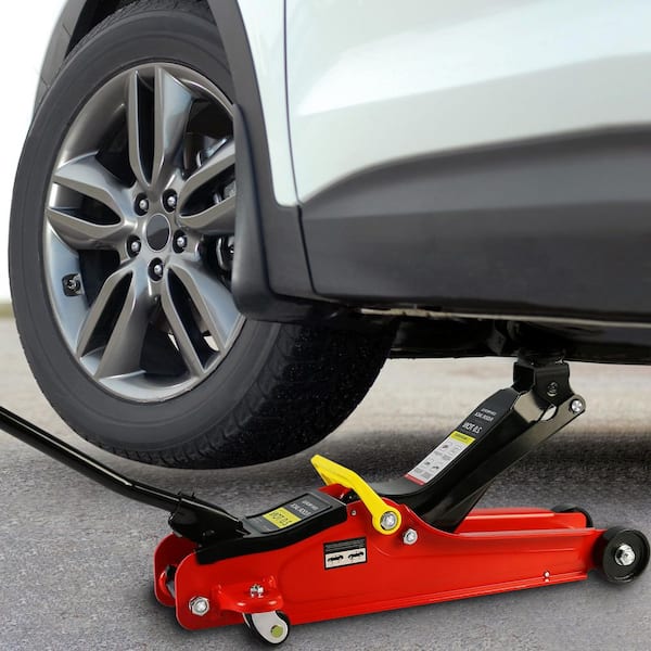 MYWISH 2-Ton Low Profile Steel Racing Floor Jack with Single