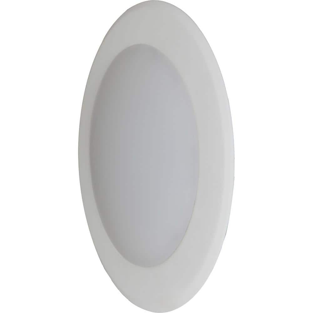 White Aluminum 7" LED Indoor/Outdoor Flush Mount Light