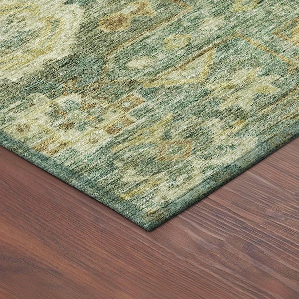 Chantille Machine Washable Indoor/Outdoor Abstract ACN2356 Fern 9 ft. x 12 ft. Area Rug