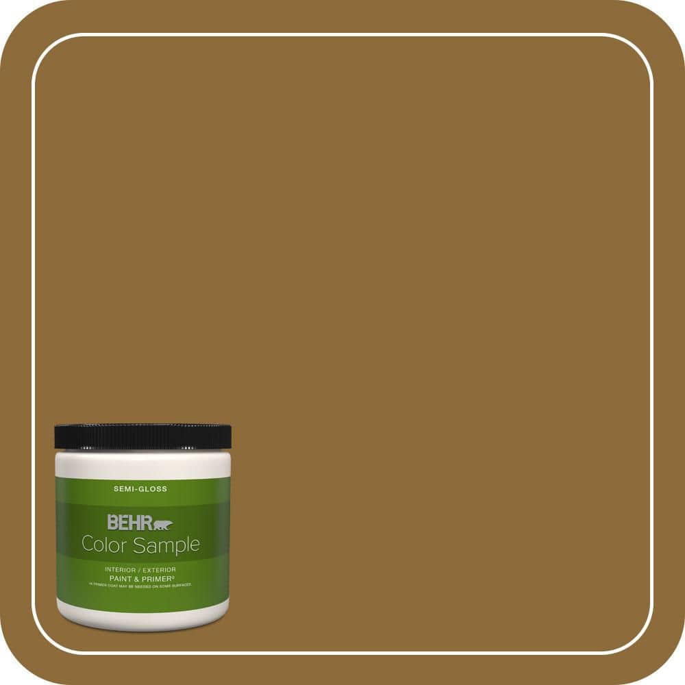 8 oz. #310F-7 Carmel Woods Semi-Gloss Interior/Exterior Paint & Primer Color Sample price history on PriceWatchPro